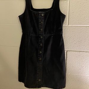 Black jean Urban Outfitters button down dress in size 4!